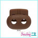 BUTTON - CORD STOPPER-PIG NOSE-2CM(BROWN, LIGHT BLUE, PINK & RED)